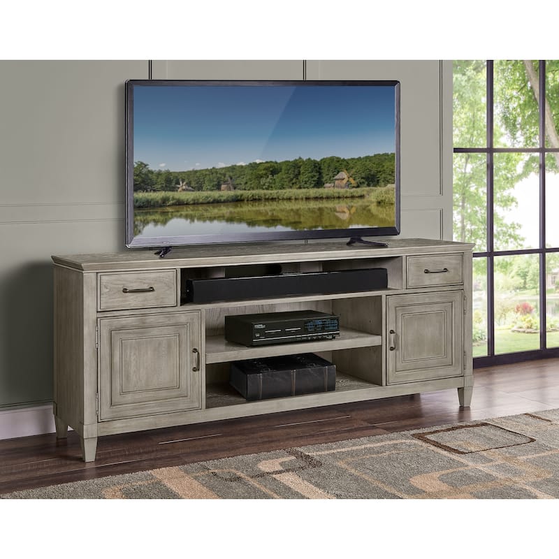 Origins by Alpine Newport Wood TV Console in Sand