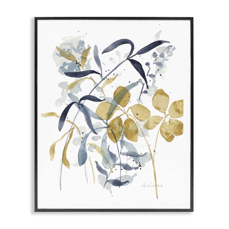 Stupell Impressions of Nature Sprigs Framed Giclee Art Design By Krinlox - 24 x 30 - Black