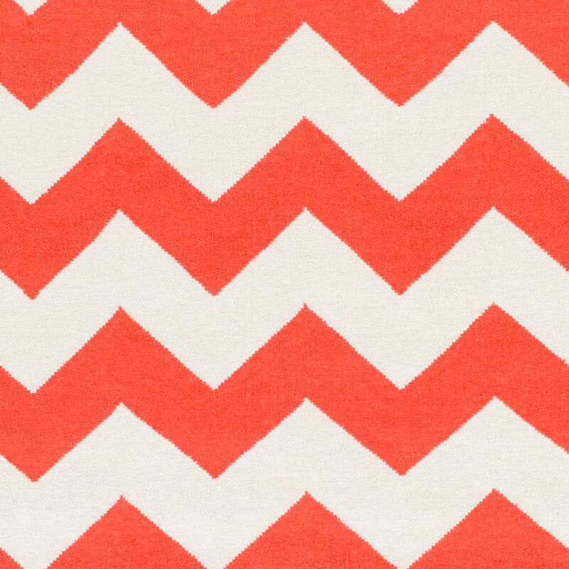 Hand-Woven Zoey Chevron Reverisble Flatweave Wool Rug (2' x 3')