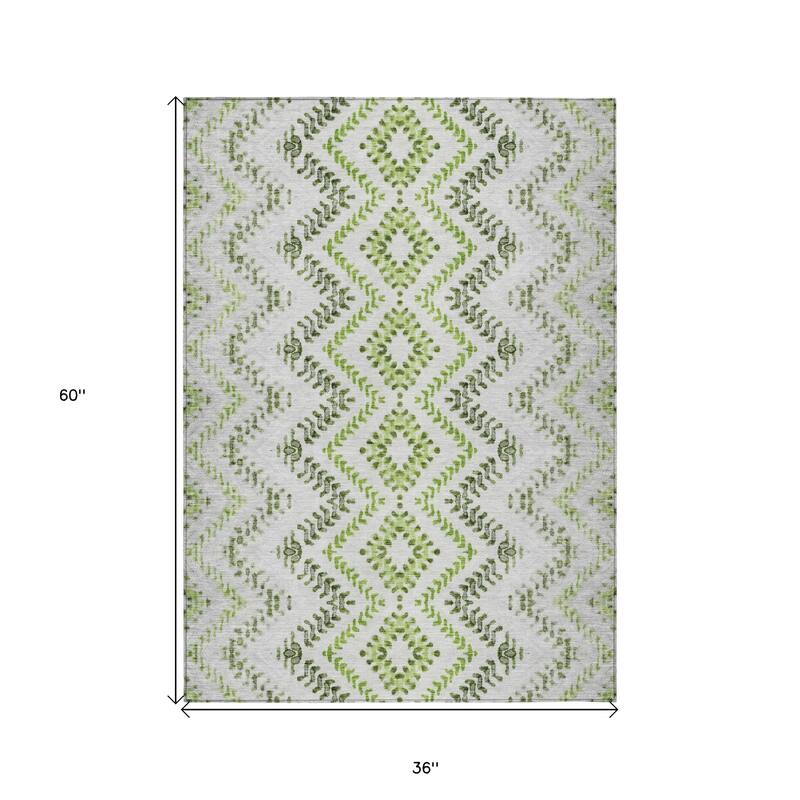 HomeRoots Geometric Transitional Rectangle Outdoor Rug