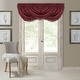 preview thumbnail 13 of 14, Elrene Antonia Blackout Rod Pocket/Back Tab Window Valance Red