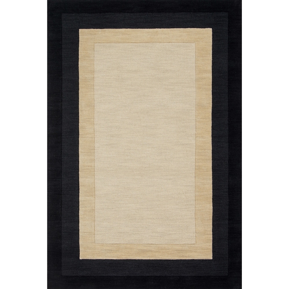 Alexander Home Helena Border Pattern Hand-tufted Pure Wool Rug