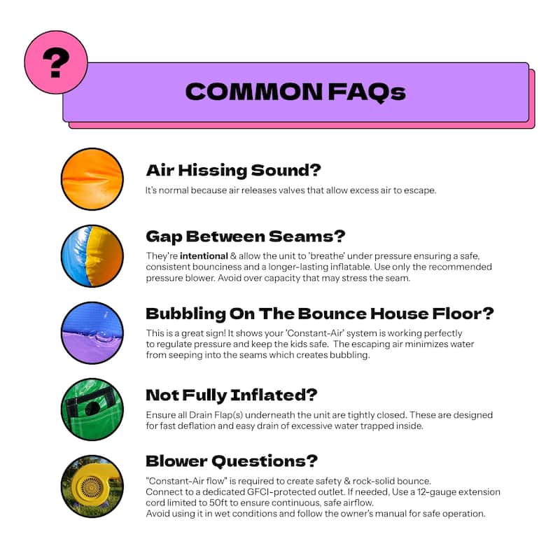 POP JUMP Tropical 28' Obstacle Course with Slide - Green - 8' x 28' x 9'