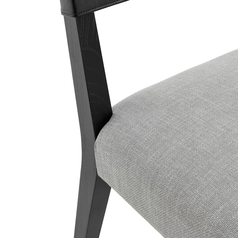 NPD Furniture Kylo Faux Leather/ Linen Dining Side Chair (Set of 2)