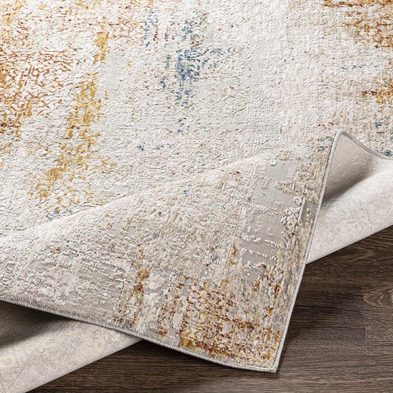 Livabliss Rustic Carmel Abstract Area Rug