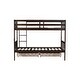 preview thumbnail 32 of 58, 2 in 1 Rubber Wood Bunk Bed with 2 Drawers,Twin Over Twin Kids Bed for Home