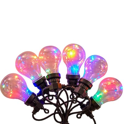 Kurt Adler 40-Light Edison Bulb Set with Multi-Colored Fairy Lights - N/A