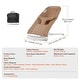 preview thumbnail 7 of 8, Camel Metal 2-Position Baby Bouncer with Foldable Design - 25.6” L x 16.1” W x 23.6” H