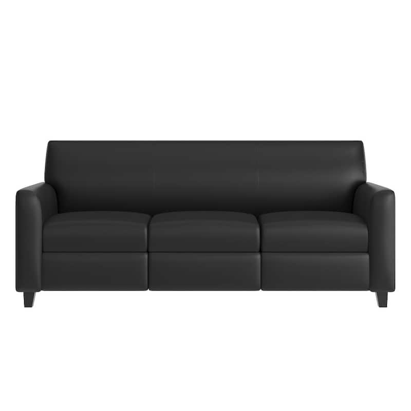 Upholstered Sofa with Dual Charging Stations - 30"D x 70.25"W x 33.5"H