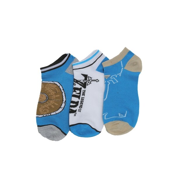 Legend Of Zelda Breath Of The Wild Ankle Sock 3 Pack