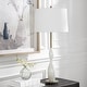 preview thumbnail 3 of 5, Uttermost Annora Glossy White Table Lamp - 34"H,   Shade 10"H x 15"Dia