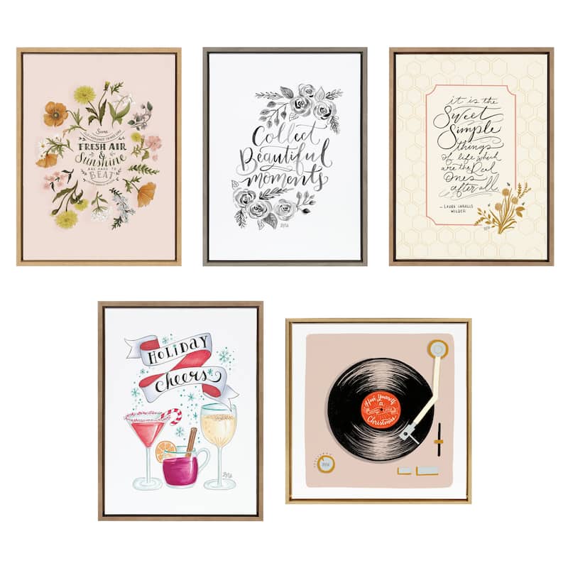 Kate and Laurel Sylvie Holiday Victorian Canvas by Valerie McKeehan