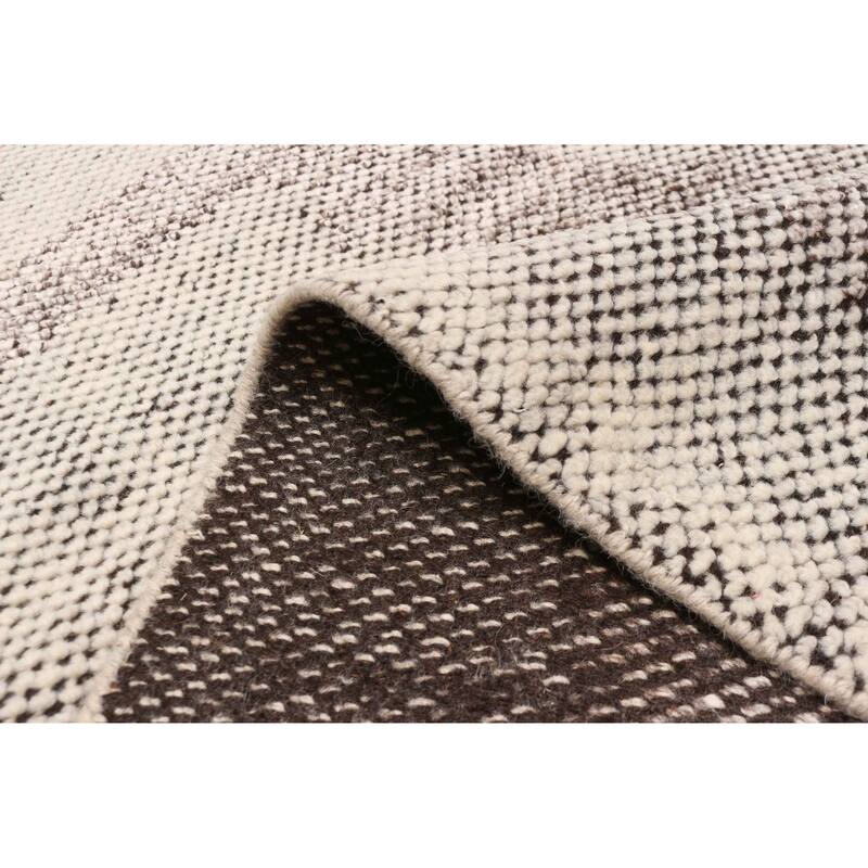 ECARPETGALLERY Hand-knotted Tangier Light Grey Wool Rug - 5'3 x 7'9