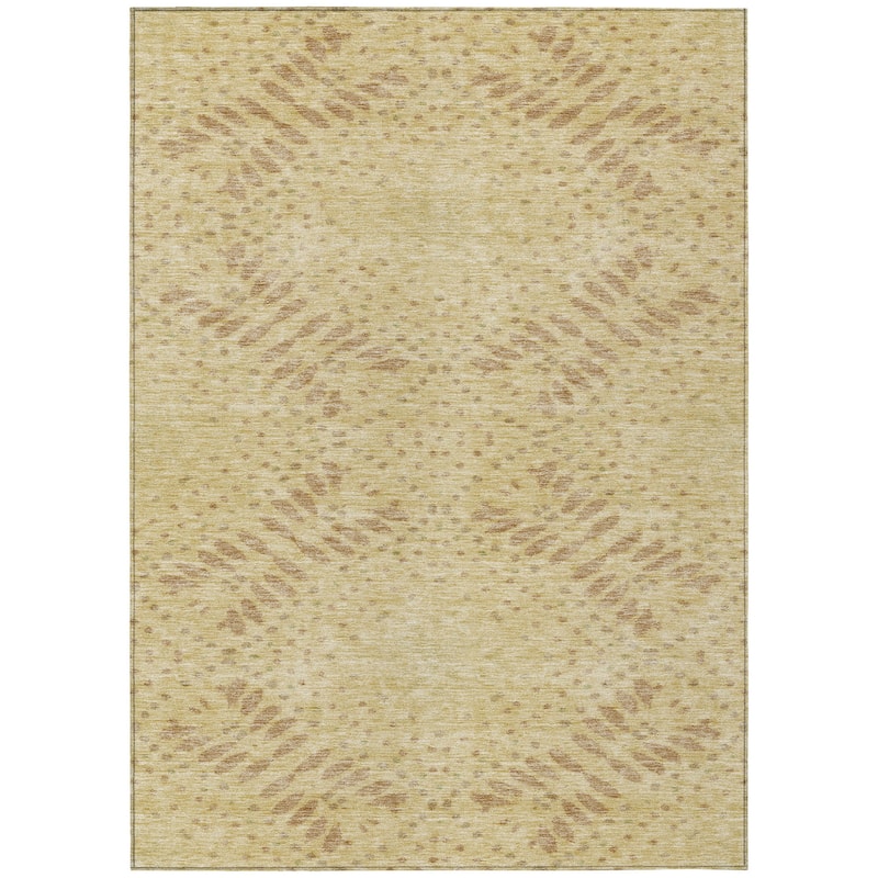 HomeRoots Floral Transitional Rectangle Outdoor Rug