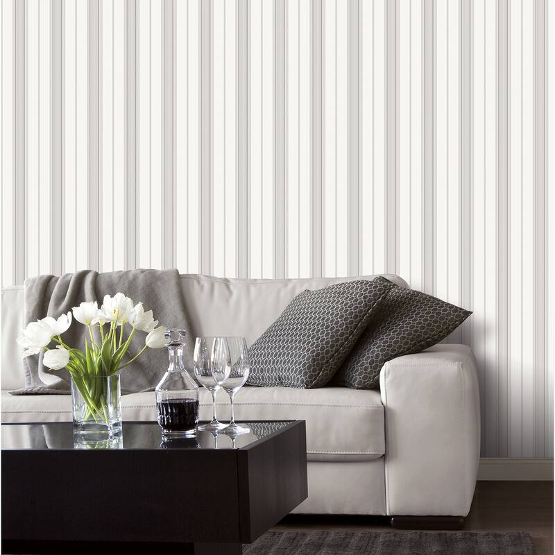 Galerie Wallcoverings Smart Stripes 2 Slim Stripe Vinyl on Non-Woven Matte Wallpaper Roll