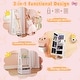 preview thumbnail 7 of 8, Gymax Swivel Kids Jewelry Cabinet w/ Lights Full-Length Mirror &