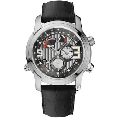 Blancpain L-Evolution Reveil GMT Alarm Men's Watch - Black - 43mm