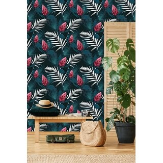 Exotic Dark Wallpaper Peel and Stick and Prepasted - Bed Bath & Beyond ...