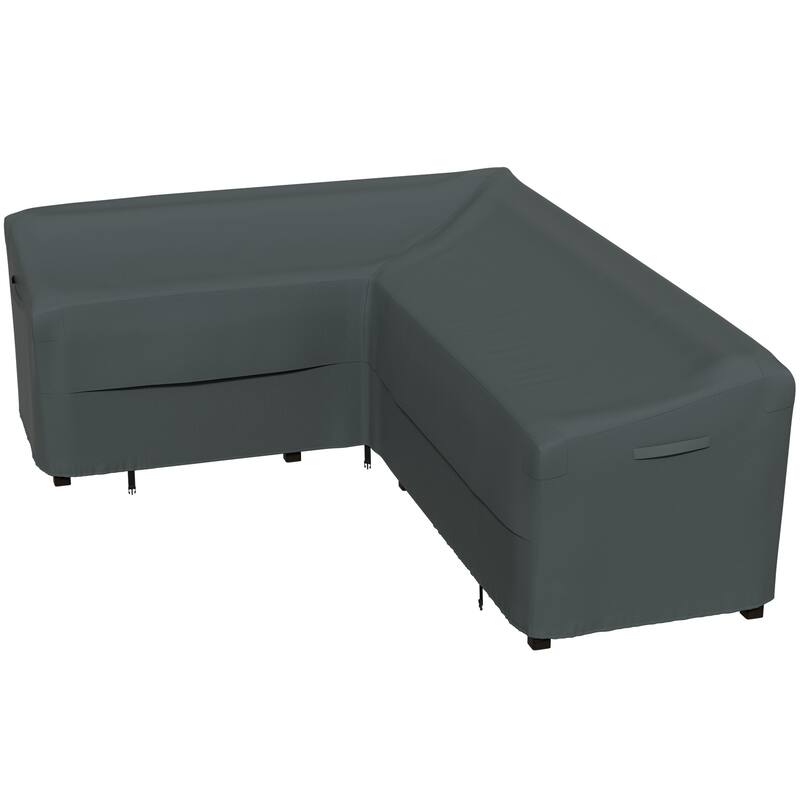 Patio Sectional Sofa Cover Waterproof Heavy Duty Rip Resistant - 104x83(L-Shaped-Left Facing)