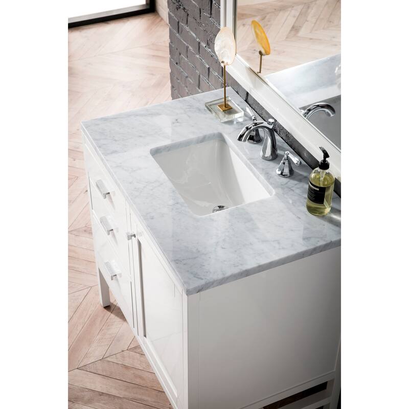 James Martin Vanities Addison 36" Single Vanity, Glossy White