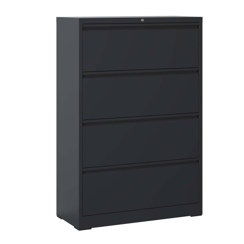 4 Drawer Lateral File Cabinet with Lock