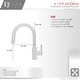 preview thumbnail 42 of 49, STYLISH Kitchen Sink Faucet Single Handle Pull Down Dual Mode in Stainless Steel - Faucet Height: 14 1/8" | Spout Height: 6 3/4"