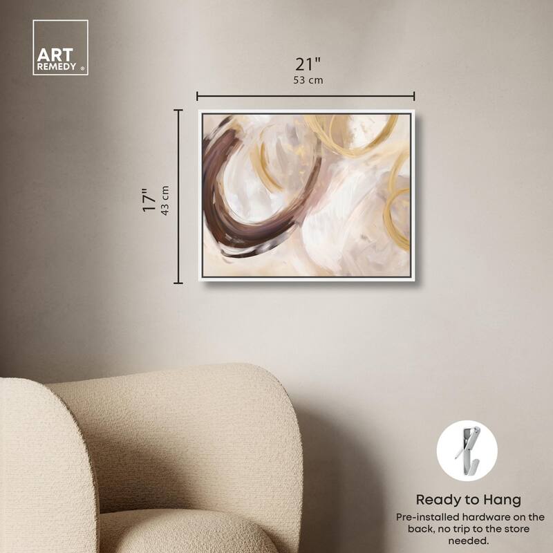 Dreamy Swirls I Canvas by Art Remedy