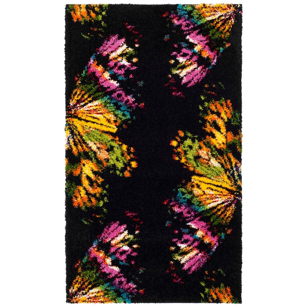 SAFAVIEH Fiesta Shag Asla Abstract Rug
