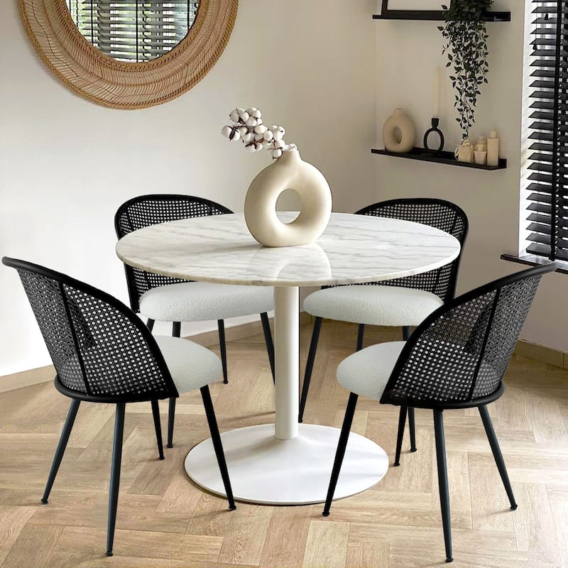 Rattan Dining Chair Side Chair(Set of 4)