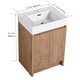 preview thumbnail 59 of 61, BNK 24/30/48/60 inch Freestanding Resin Sink Bathroom Vanity with Soft Close Door and Adjustable Shelf