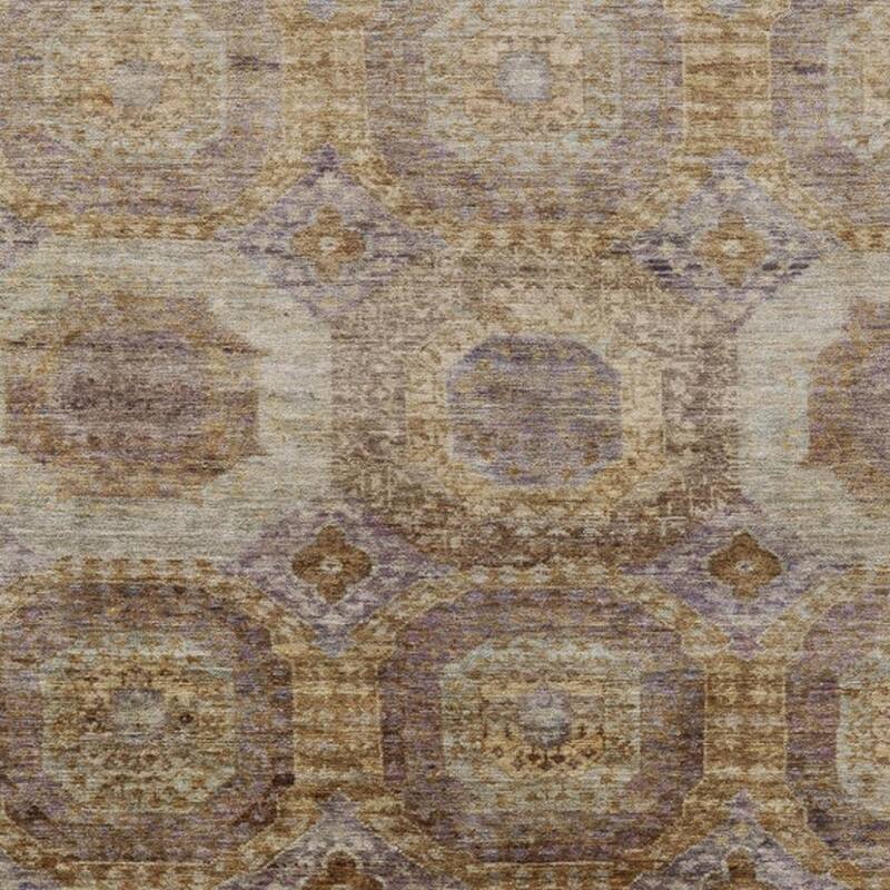 HomeRoots Medallion Transitional Rectangle Outdoor Rug