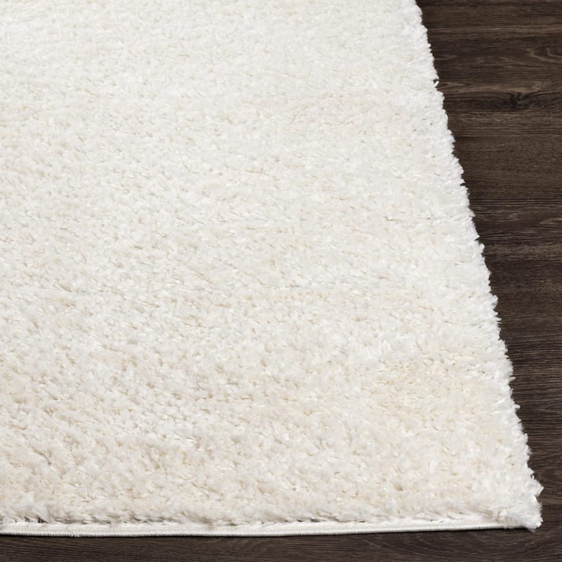 Livabliss Deluxe Shag Minimalist Medallion Area Rug