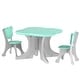 preview thumbnail 7 of 5, Durable 3-Piece Kids Table and Chair Set, Lightweight Design for Play and Learning, Ages 3+