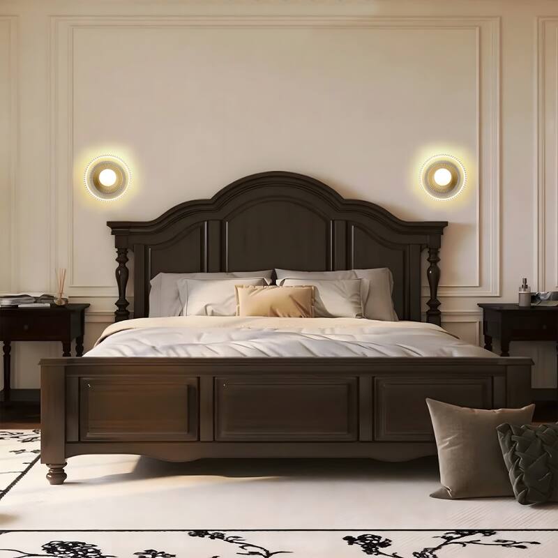 Half Moon Gold or Black Wall Sconce Bathroom Wall Light Fixture