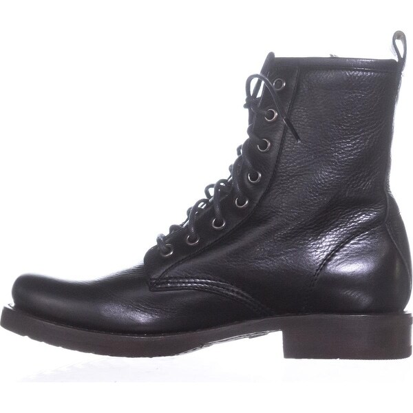 frye black combat boots