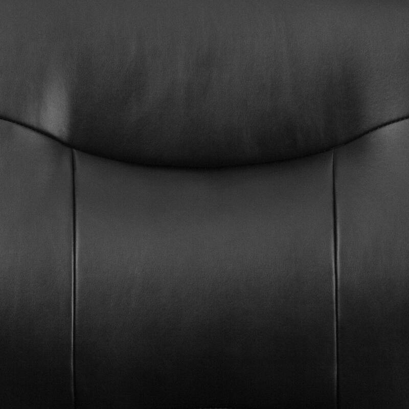 Big & Tall Soft Leather Sled Base Executive Reception Chair