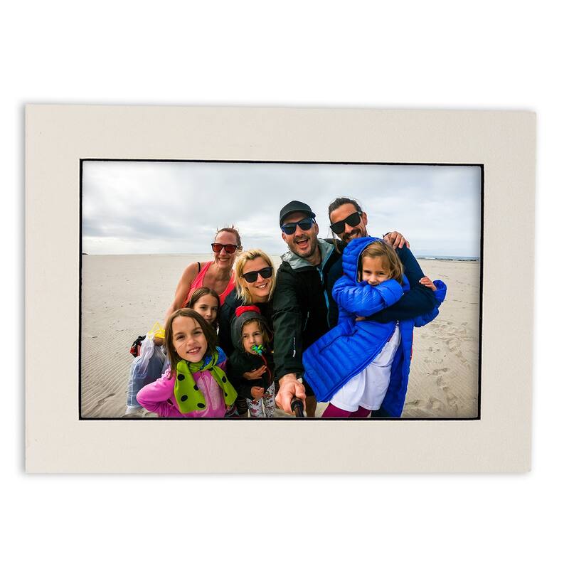 20x20 Mat for 12x12 Photo - White with Black Core Matboard for Frames Measuring 20 x 20 In - To Display Art Measuring 12 x 12 In