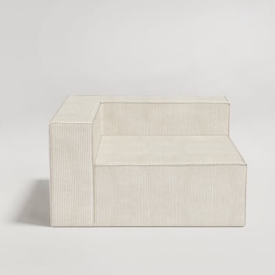 Left Armrest Corduroy Compression Sofa
