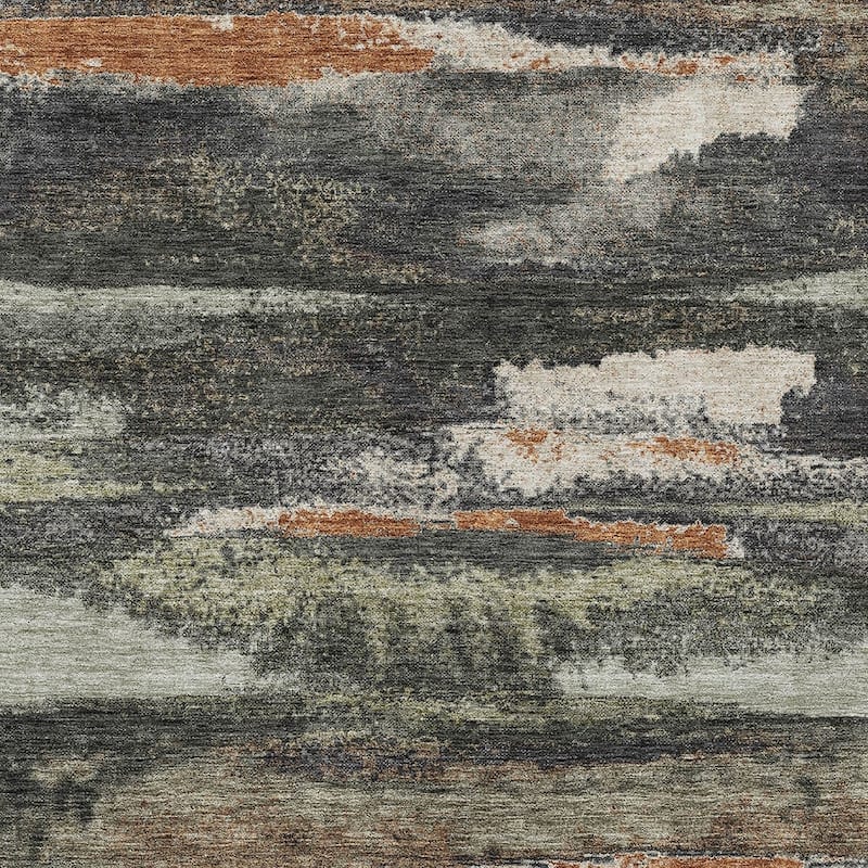 HomeRoots Abstract Transitional Rectangle Outdoor Rug