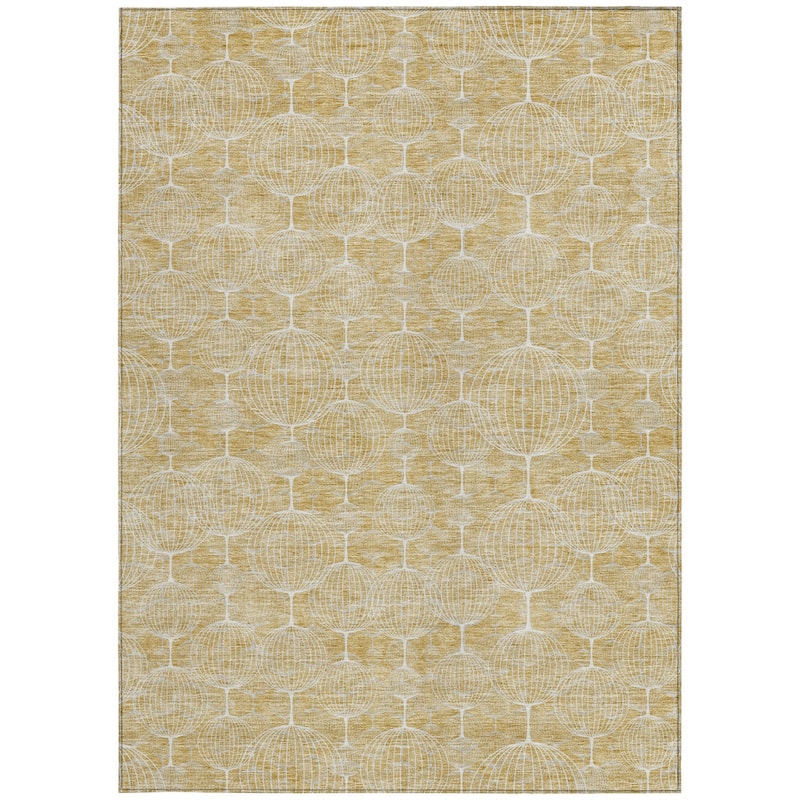 HomeRoots Geometric Transitional Rectangle Outdoor Rug