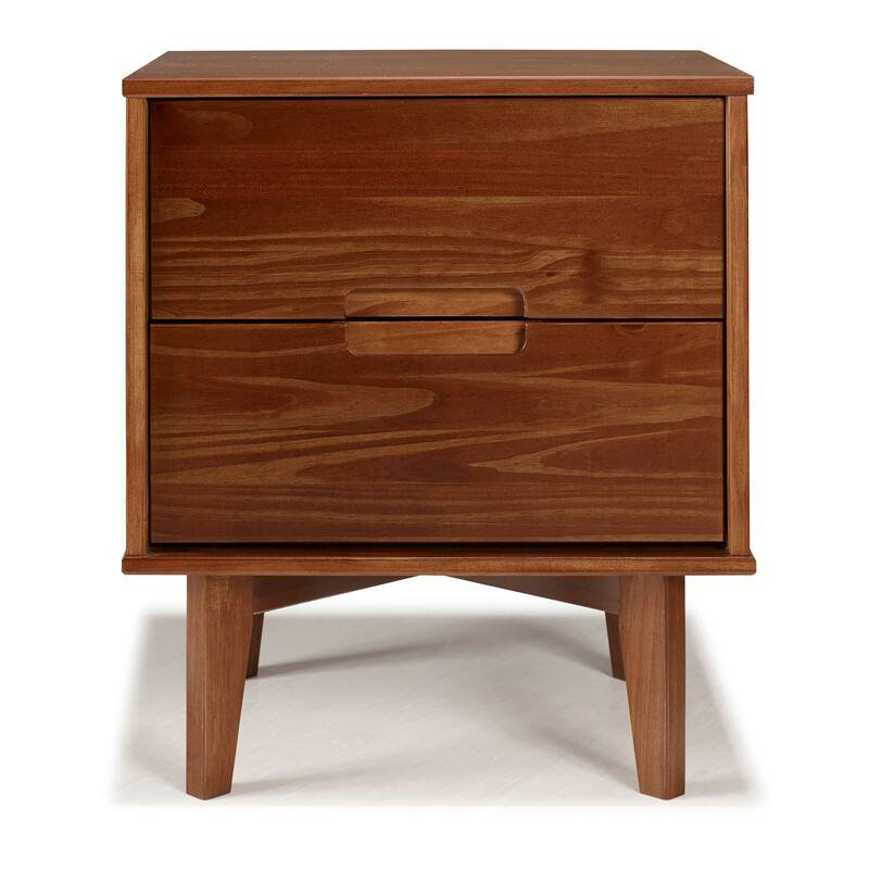 Middlebrook Mid-Century Solid Wood 2-Drawer Nightstand