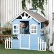 preview thumbnail 1 of 6, Imagination Station Exploring the World of Kids' Playhouses - 59.4" W x 44.3" D x 55.9" H Blue