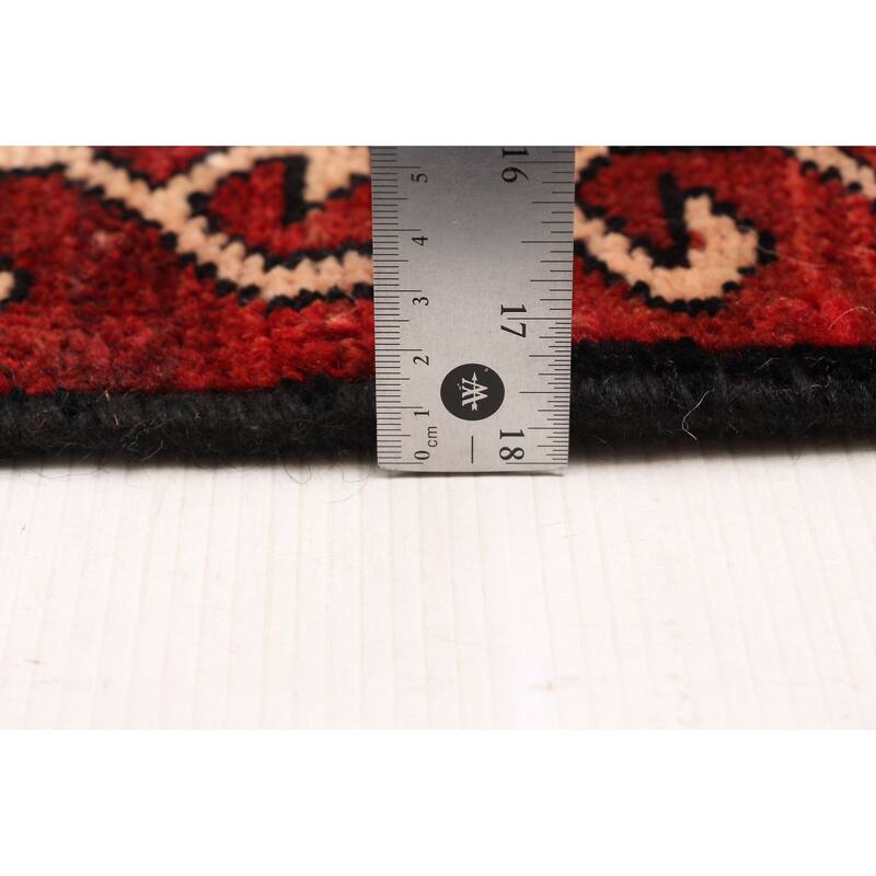 ECARPETGALLERY Hand-knotted Melis Vintage Red Wool Rug - 4'10 x 6'7