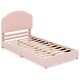 preview thumbnail 10 of 8, Costway Kids Twin Platform Bed Frame Upholstered Twin Size Bed with