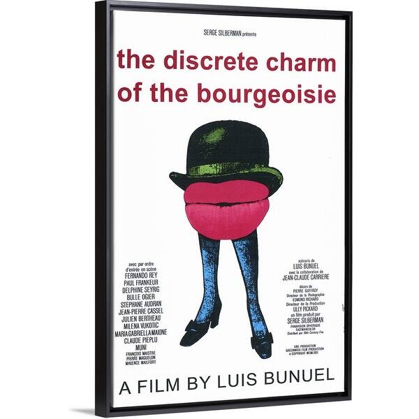 pressure toast More The Discreet Charm of the Bourgeoisie (1972)" Black Float Frame Canvas Art  - Overstock - 26974513
