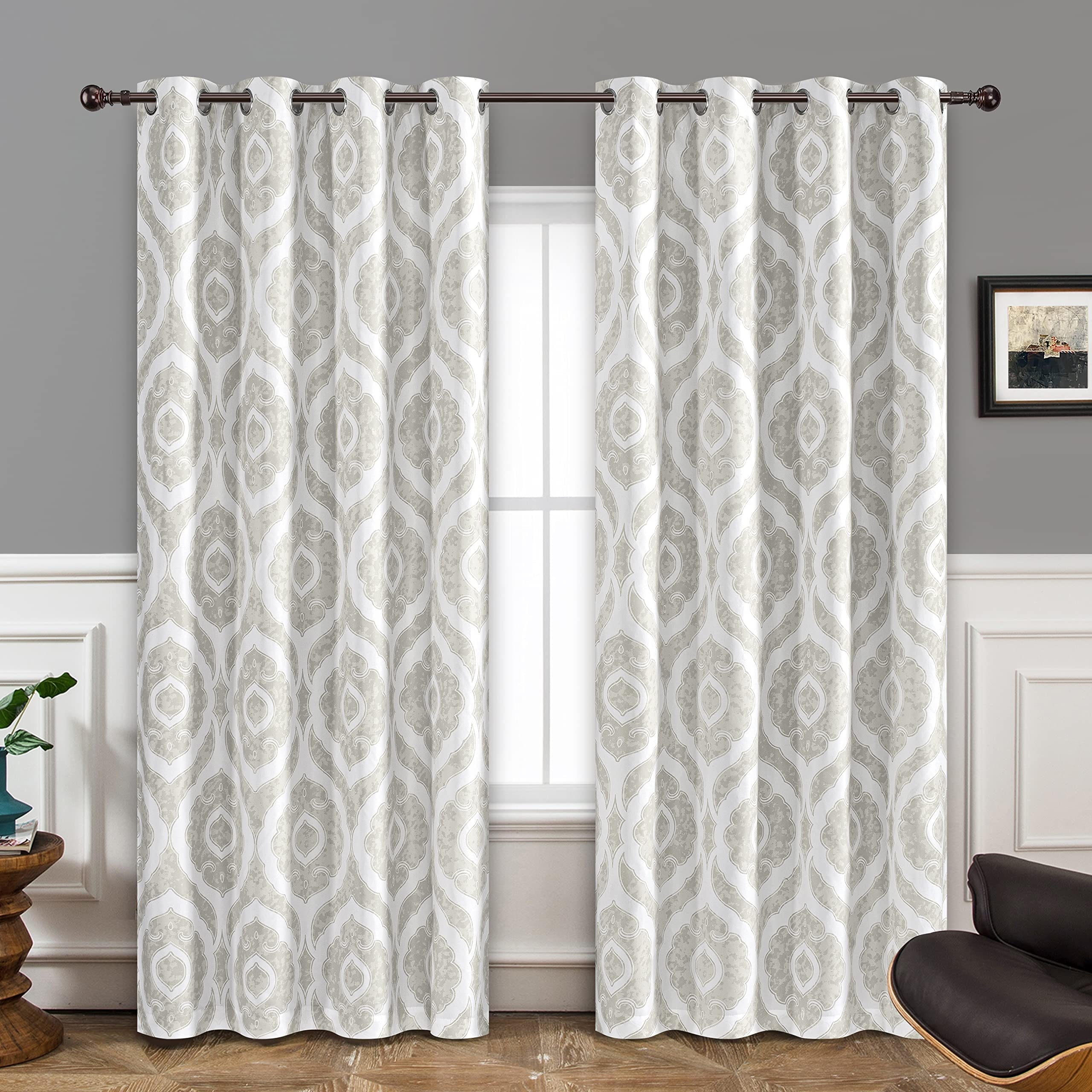 DriftAway Rory curtain 2 Panels Set for Living Room Boho Medallion Chic Drapes