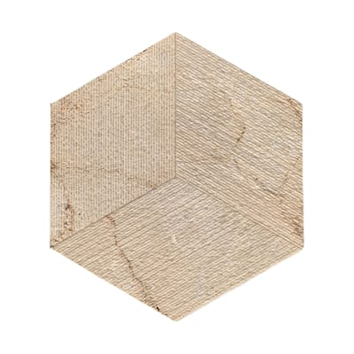 Hexagon FS Textured Finished Natural 3D Fluted Marble for Wall, 1 Box 12 PCS