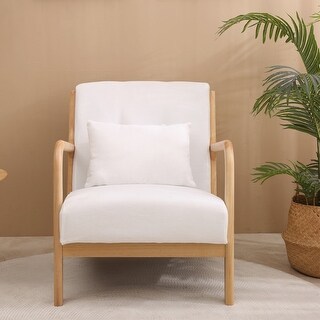 Accent Chair with Wood Frame - Bed Bath & Beyond - 39081729