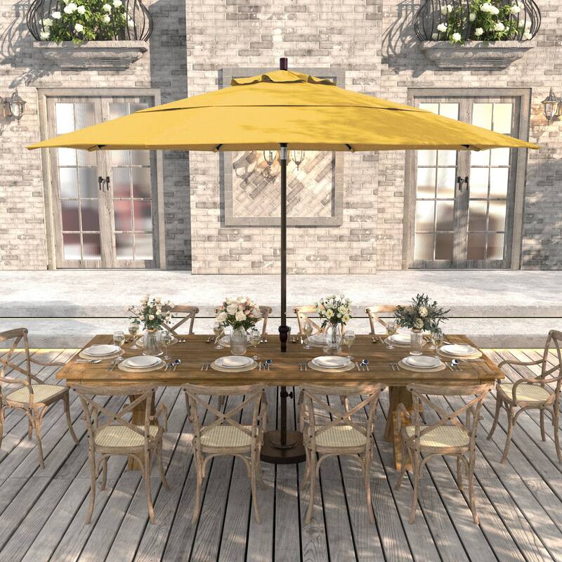 North Bend 11-foot Crank Open Bronze Umbrella by Havenside Home
