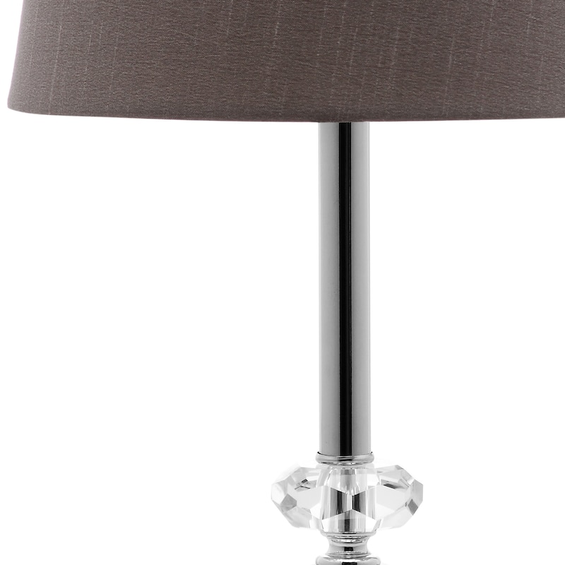 SAFAVIEH Lighting Andria 16-inch Grey Shade Crystal Orb Table Lamp (Set of 2) - 9"x9"x16" - 9"W x 9"D x 16"H